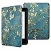 MoKo Case for Kindle Paperwhite, Premium PU Leather Cover with Auto Wake/Sleep Fits All Paperwhite Generations Prior to 2018 (Will not fit All-New Paperwhite 10th Generation), Almond Blossom