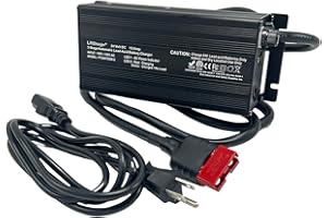 LIFTCHARGER 24 Volt 15 Amp Automatic Battery Charger for Major Floor Scrubber Sweepers Brands with Red Connector Plug