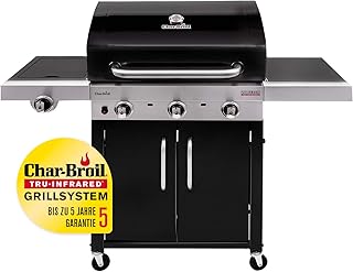Char-Broil Performance Series 340B - 3 Brenner Gasgrill mit Seitenbrenner, schwarz