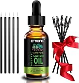 ETRONG Organic Castor Oil 60ml 5 in 1 with 5 Brushes for Brows Lashes Nails view 8