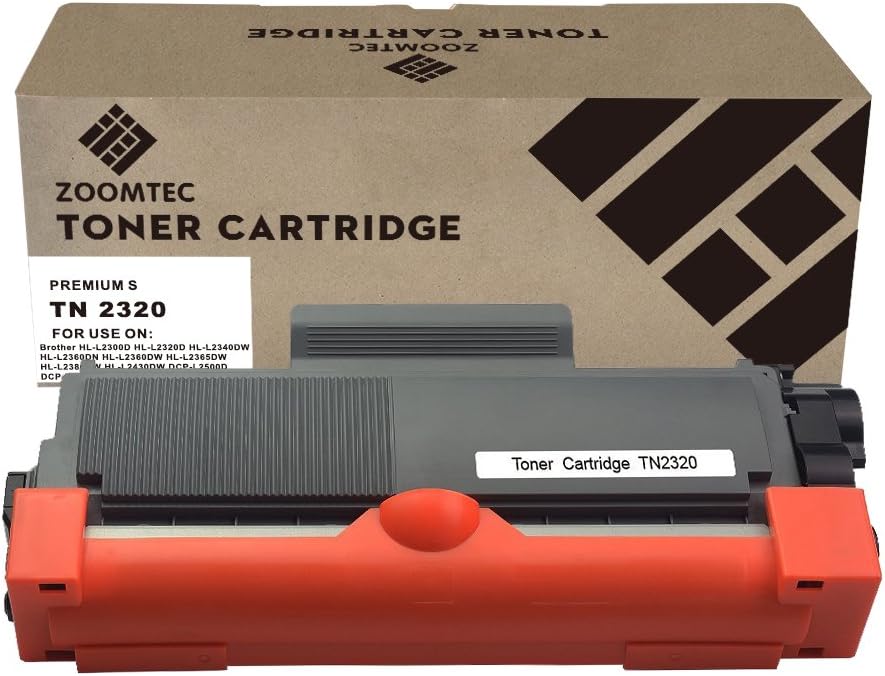 ZOOMTEC Compatible TN2320 TN2310 Toner Cartridge Work with Brother HL-L2300D HL-L2320D HL-L2340DW HL-L2360DN HL-L2360DW HL-L2365DW HL-L2380DW HL-L2430DW DCP-L2500D DCP-L2500DW DCP-L2520DW ( 1 Black )