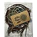 Dremisland Circle-Shaped Dream Catcher with Feathers Wall Hanging Decoration Ornament for Car,Home,Bedroom (Peacock #1)