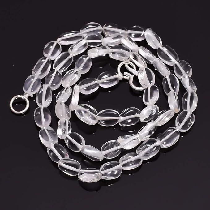 Amazon.com: Kanta Incorporation Natural Clear Quartz Gemstone Oval
