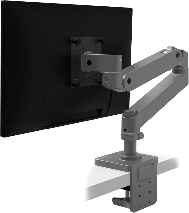 Ergotron LX Pro Premium Monitor Arm Single Monitor Desk Mount 34 in 4 22 lb