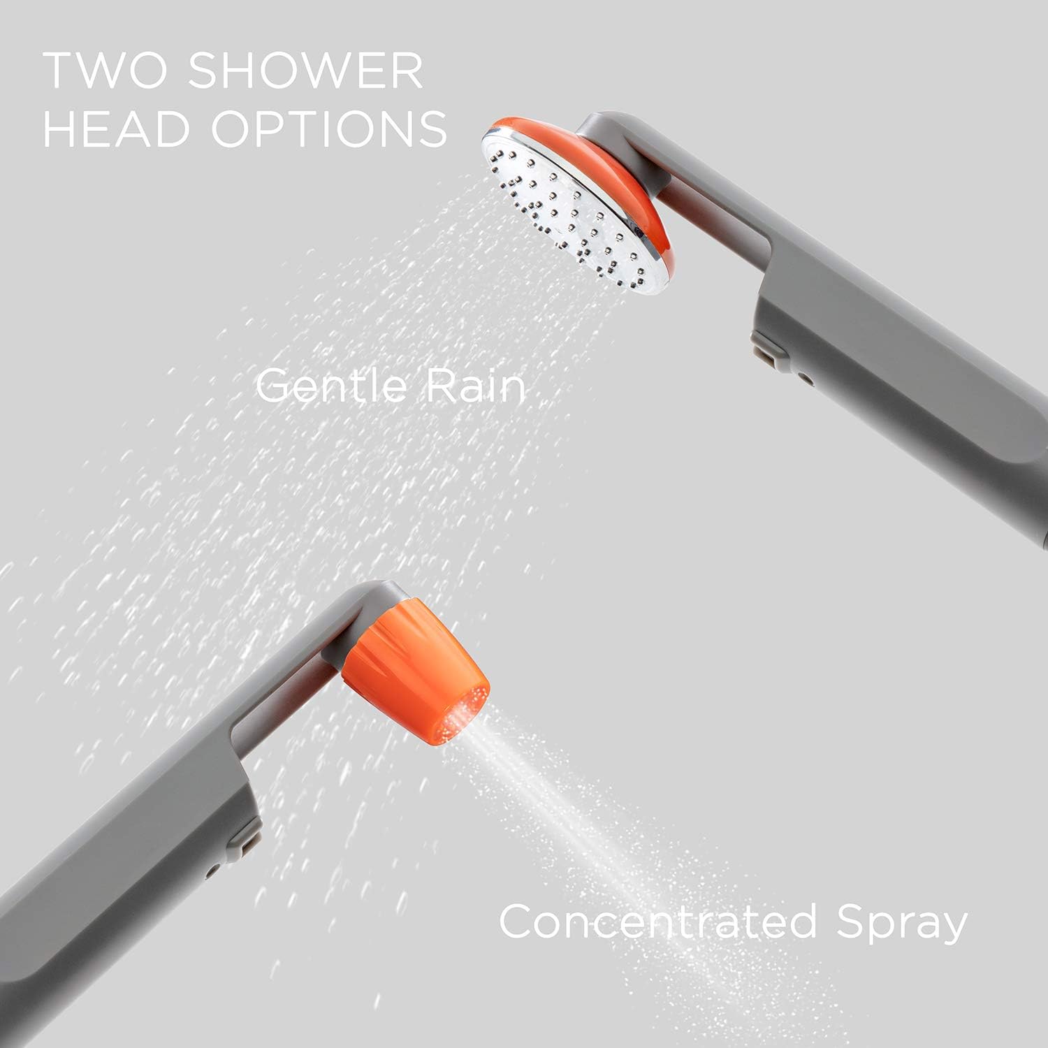 Ivation Portable Camping Shower | Compact Handheld & Hands-Free Rechargeable Outdoor Shower Head & Cleaning System w/ 3.7V Pump, 6-Ft Hose, Bidet Head, Removable Filter, Multiuse Hook & USB Cable : Sports & Outdoors