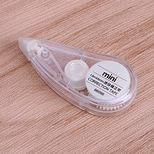 JUNESUN 2Pcs Cute Correction Tape Mini Roller White Out Eraser School Office Stationery
