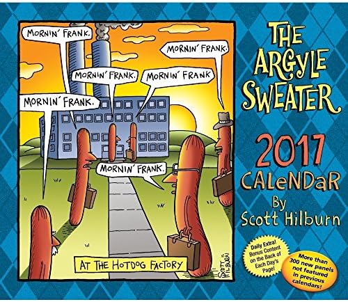 2017 Argyle Sweater 365 Page-A-day Box / Desk Calendar