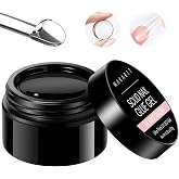 Makartt Solid Nail Glue Gel for Press On Nails &amp; Clear Tips, Hema-Free,15ML | Low Heat Sensation,Adjustable Before Curing, Non-Flowing for Less Mess, for Clear &amp; Light Colored Nails,Lamp Curing Needed