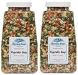 Harmony House Foods, Dried Vegetable Soup Mix (12 Oz Quart Size Jar) - Set of 2