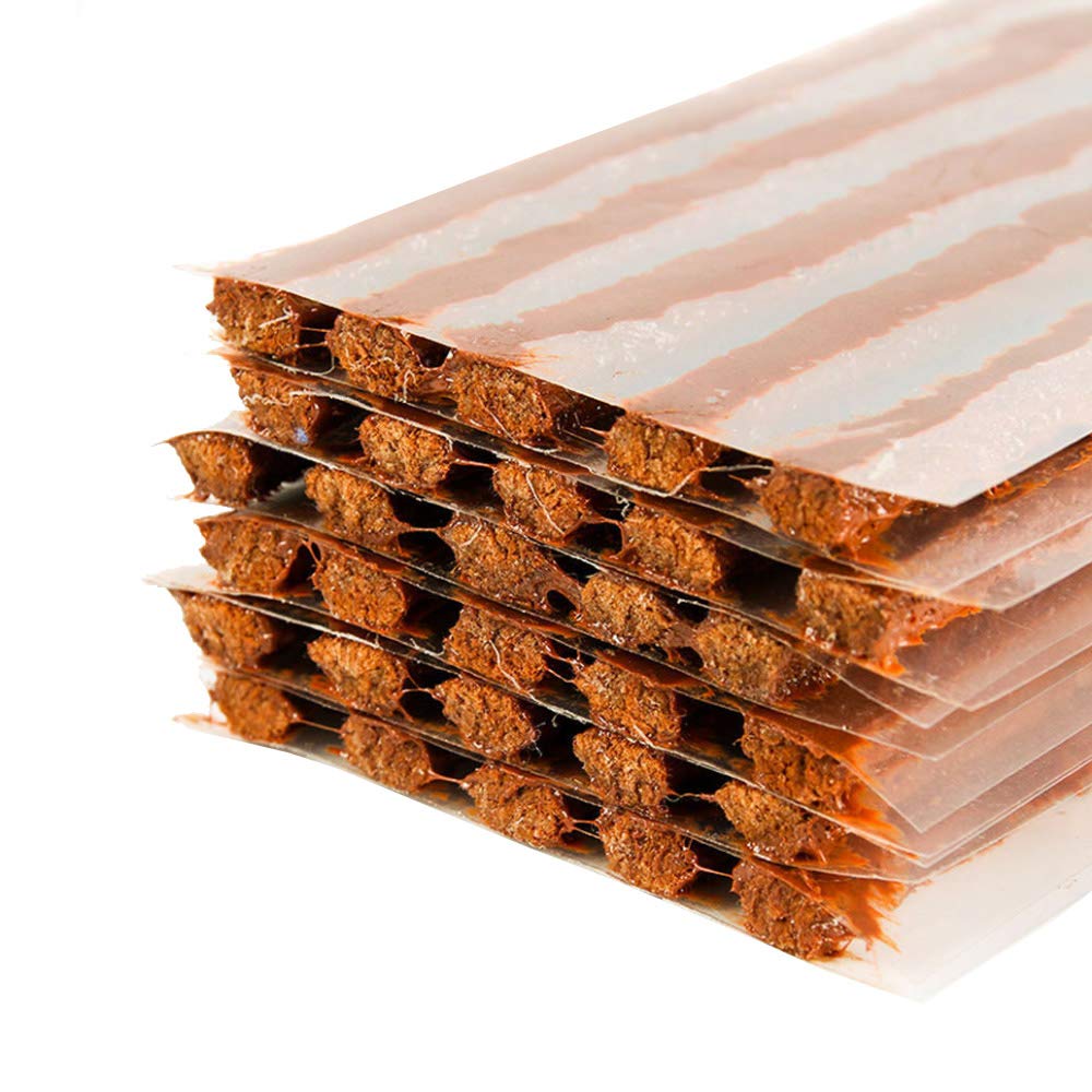 Mintice 25 Pcs Tubeless Tire Puncture Repair Strip Strings Kit Plug Rubber Tool Quick Recovery Tyre Wheel Glue Car Motorcycle Automotive Travel