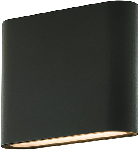 Luceco Eco Exterior Decorative Low Profile LED Wall Light, Up and Down ...