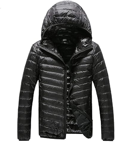 end Warm Fashion for Men Feather Hooded 