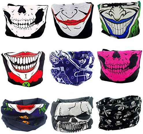 ANMIXIN High Elastic Headband Outdoor Sport Hood Outdoor Seamless Magic Turban Ride A Bike Suitable for Cycling, Skiing, Running, Hiking,Tennis, Motorcycle, Bicycle, Mountain Climbing (9, polyester)