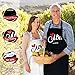 Aprons Gift Set With His and Hers Aprons,Heart-Shaped Ring Dish,Mr. and Mrs. Est. 2019 Kitchen Cooking Set With Gift Box, Funny Cooking Bibs for Wedding Marriage Newlyweds(Set of 2) (Heart2019)
