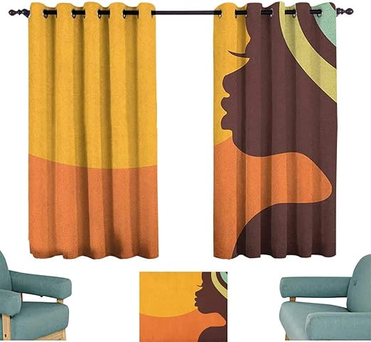 Amazon Com Sanring African Woman Kitchen Curtains Teenage Girl