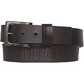 Harley-Davidson Men's Vintage Race Genuine Leather Belt - Antique Nickel