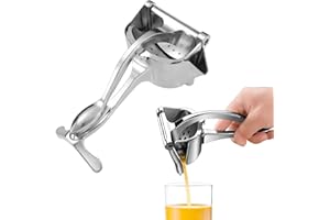Stainless Steel Lemon Squeezer, Manual Juicer Citrus Lime Orange Fruit Squeezer, Metal Lemon Juicer Hand Press Citrus Juicer,