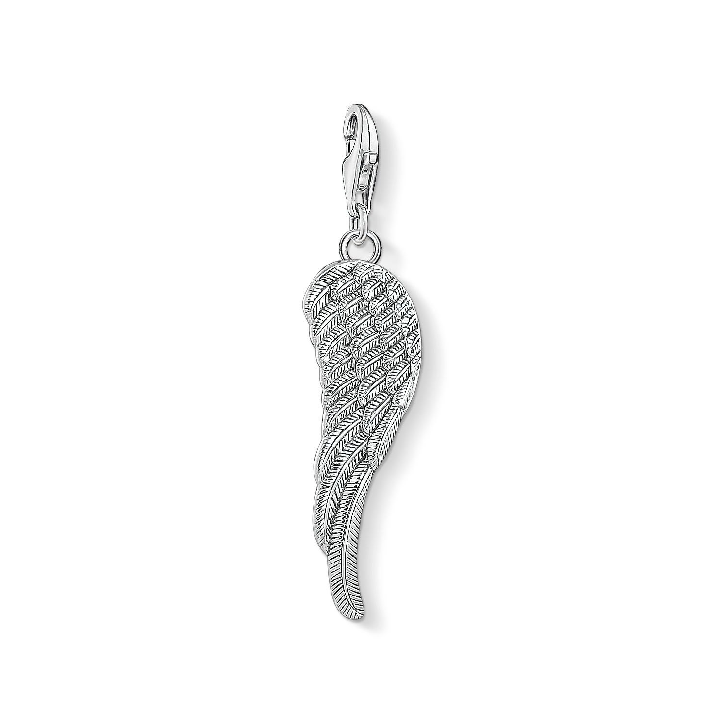 Thomas Sabo Women Charm Pendant Wing Charm Club 925 Sterling Silver 1707-637-21