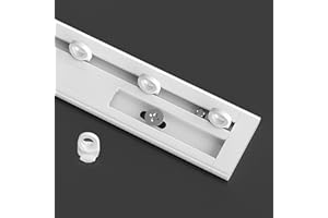 Ultra-Thin Curtain Track/Curtain Rail Silent Curtain Rod Made of Aluminum Alloy for Room Dividers in Offices, Living Rooms, a