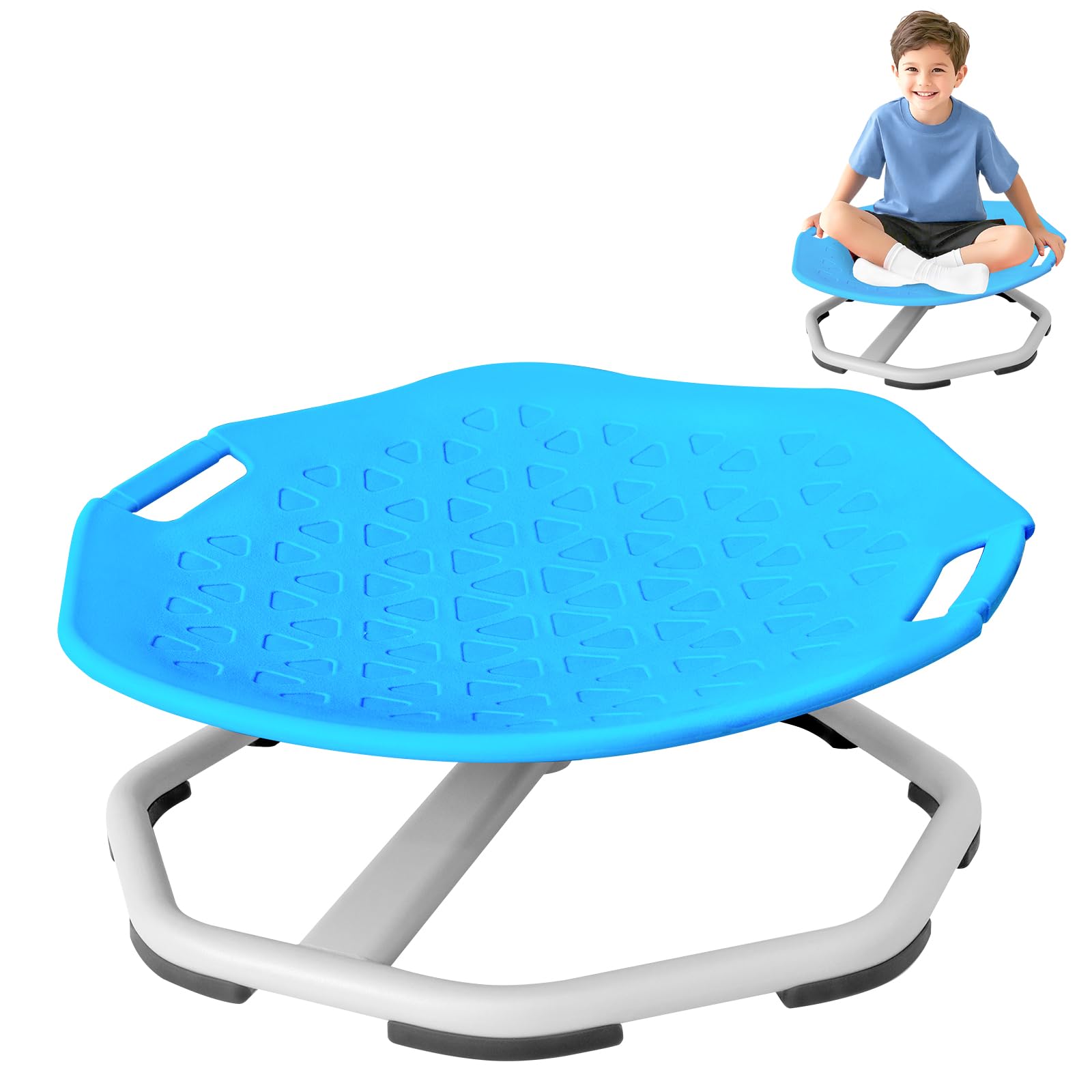 Zeplalory Sensory Spinning Chair with Handles for Autistic Kids Sensory Swivel Chair for Kids with Autism Sit and Spin Chairs for Children Teens Improve Balance &Coordination