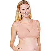 Mamaway Breezy Crossover Nursing Maternity Breathable Bra, Odorless, Soft, Lightweight for Sleeping, Pregnancy, Breastfeeding