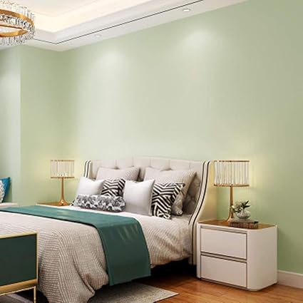 Couleur Pure Pigment Papier Peint Simple Salon Chambre Bleu