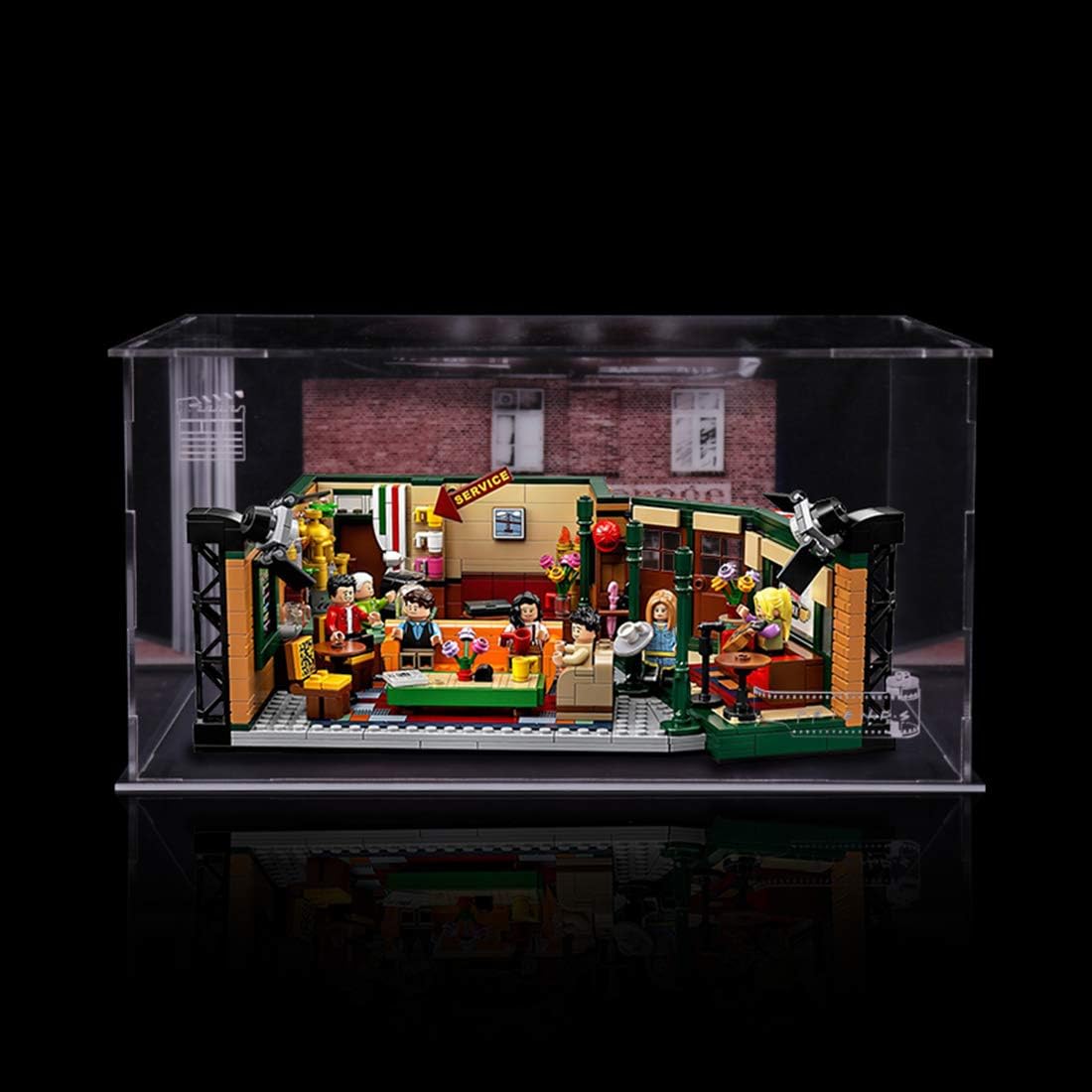 TONGJI Acrylic Display Case For Lego 21319 Ideas Central Perk Friends, Box Dustproof Protection Showcase (Model Not Included)