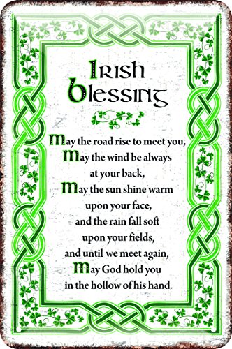 Irish Metal Sign With The May Irish Blessing,