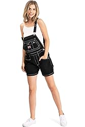 Revolt Womens Juniors Classic Retro Shortalls