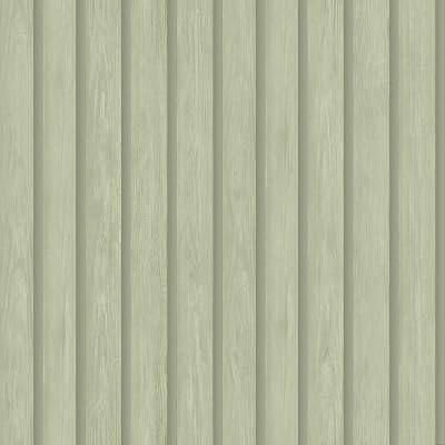 Holden Decor Wood Slat Wallpaper Soft Green 3D Effect Easy Apply Matte Finish