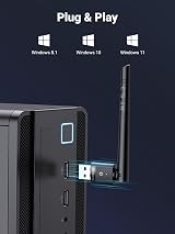 UGREEN Bluetooth 5.3 USB Adapter PC Win 8.1/10/11 100M Range Plug Play Low view 4