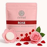 Shower Steamers Natural Aromatherapy Rose Scent with Tray, Valentine's Best, Gifts for Women, Spa Set, Spring, Birthday, Relaxation, Self Care, Freshness