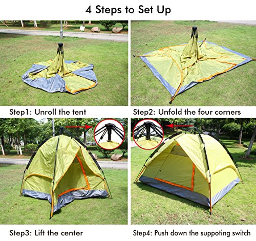 to a tent beach how assemble Up, Tent Dome with Set 3  Easy Tent Instant Person Ohuhu