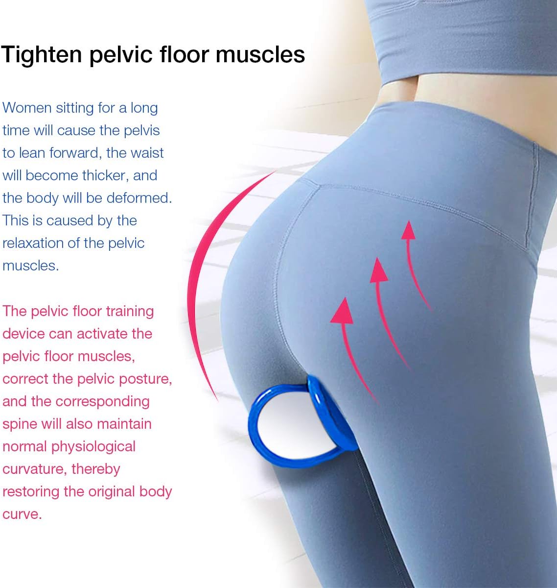 LVCHEN Hip Trainer Buttocks Lifting Pelvic Floor Muscle and Inner Thigh Trainer Hips Exerciser Bladder Control Device: Sports & Outdoors