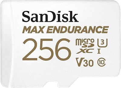 SanDisk 256GB MAX ENDURANCE microSDXC Card for Dashcams & Home Monitoring
