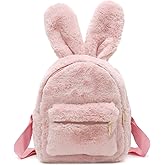 Lanpet Cute Bunny Backpacks for Women Rabbit Ears Backpack Fluffy Shoulder Bag Satchel