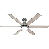 Hunter Fan Company 51883 Gravity Ceiling Fan, Matte Silver