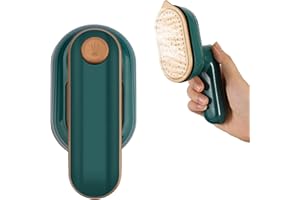 GFRGFH Professional Micro Steam Iron, Travel Iron Steamer for Clothes, Portable Handheld Irons for Dry & Wet Ironing, Mini Steam Iron Suitable for Home Travel Business Green