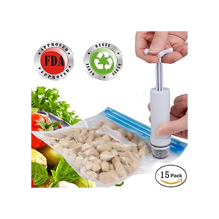 vacuum food bags with pump
