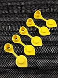 5 - Yellow Fuel Gas Can Jug Vent Cap Blitz Wedco Scepter Essence Midwest Eagle