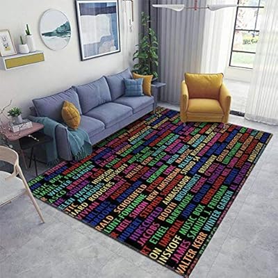 Area Runner Rug Soft Indoor Nursery Rug Non Slip Carpet For Living