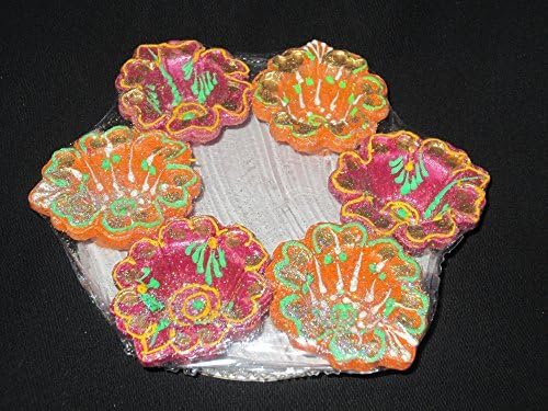 Beauitful Suraj 6 pc set diya diva with