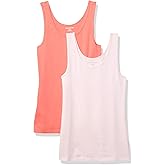 Amazon Essentials Women's Slim-Fit Tank Top, Pack of 2