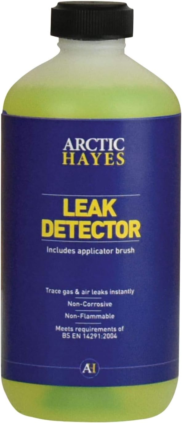 Arctic Hayes Leak Detector Fluid 250ml Brush On Cap Non Flammable Non Corrosive