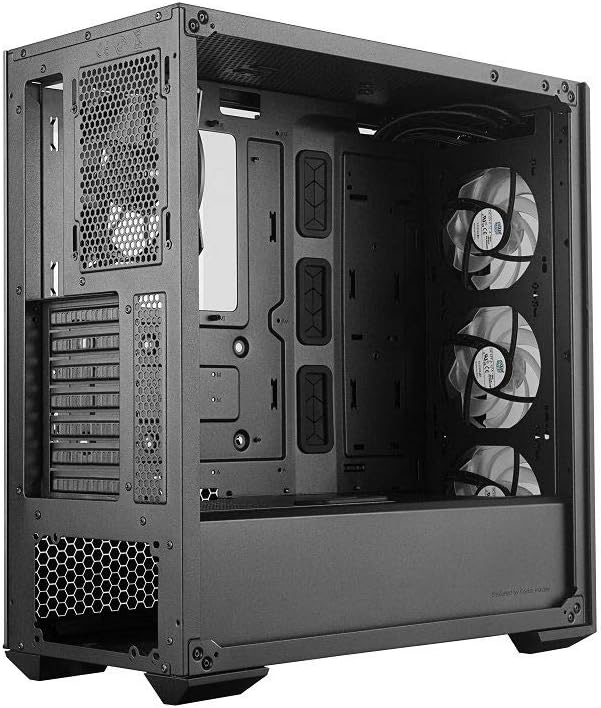 Cooler Master MasterBox MB530P ARGB - ATX PC Case with 3 Tempered Glass Panels, 3 x 120mm Pre-Installed Fans, Flexible Air Flow Configurations - ARGB - Image 3
