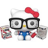 Funko Hello Kitty with Glasses and Pencil + ToyBop Protector: Sanrio Pop! Animation Vinyl Figure (Bundled with Pop Protector Collector Case Gift Set)