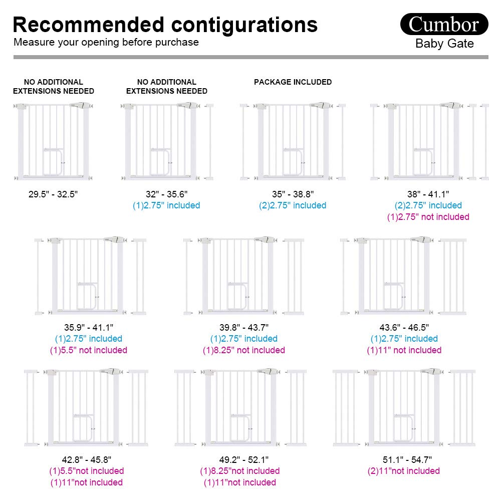 cumbor baby gate extension