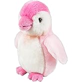 Forest & Twelfth 7" - 8" Stuffed Animal, Soft Plush Toy, Cute Stuffed Animal for Boys and Girls, Realistic Looking Small Stuffed Animals, Nursery and Room Decor (7" Penguin Pink)