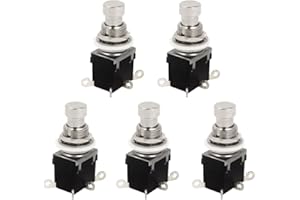 Etopars 6Pins DPDT Momentary Stomp Foot Switch Guitar AC 250V/2A 125V/4A