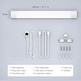 Amdelne 6000K LED Batten Light 1.3ft 40cm 16W IP65 Plug In Wall Ceiling Light view 3